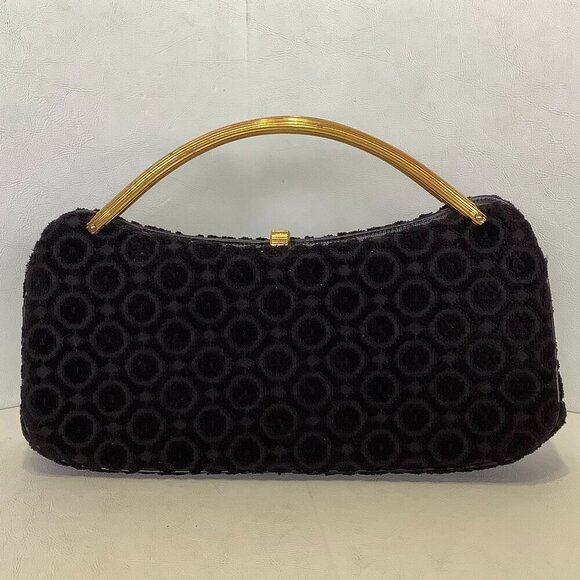 Handbags - Vintage Mayer New York Handbag Purse Black Metal Handles